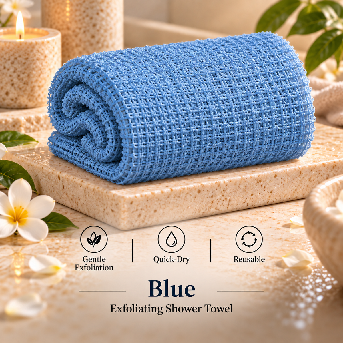 ✨ Valorjoy™ Exfoliating Shower Towel – Smooth Skin, Effortless Reach