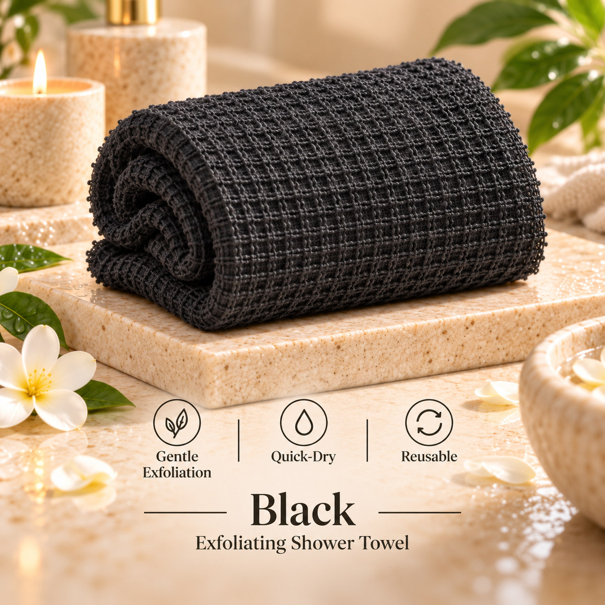 ✨ Valorjoy™ Exfoliating Shower Towel – Smooth Skin, Effortless Reach