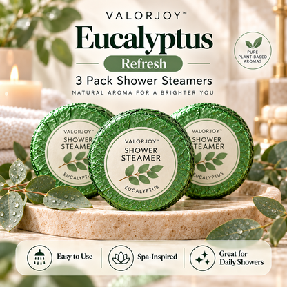 Valorjoy™ Shower Steamers – 3 Pack Aromatherapy Set
