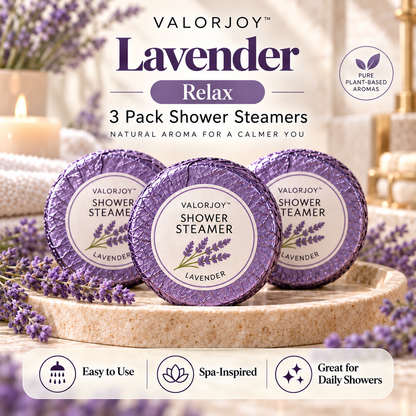 Valorjoy™ Shower Steamers – 3 Pack Aromatherapy Set