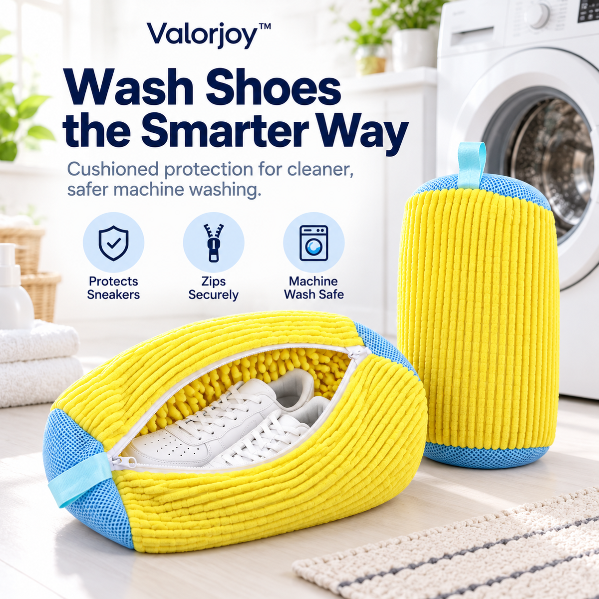✨Valorjoy™ Sneaker Care Washing Bag – Protect Your Shoes During Every Wash