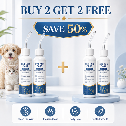 🐶 Gentle Pet Ear Cleaner – Daily Ear Care Solution for Dogs & Cats