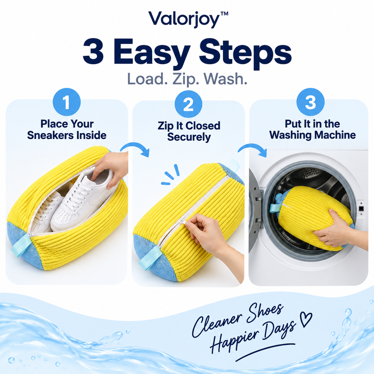 ✨Valorjoy™ Sneaker Care Washing Bag – Protect Your Shoes During Every Wash